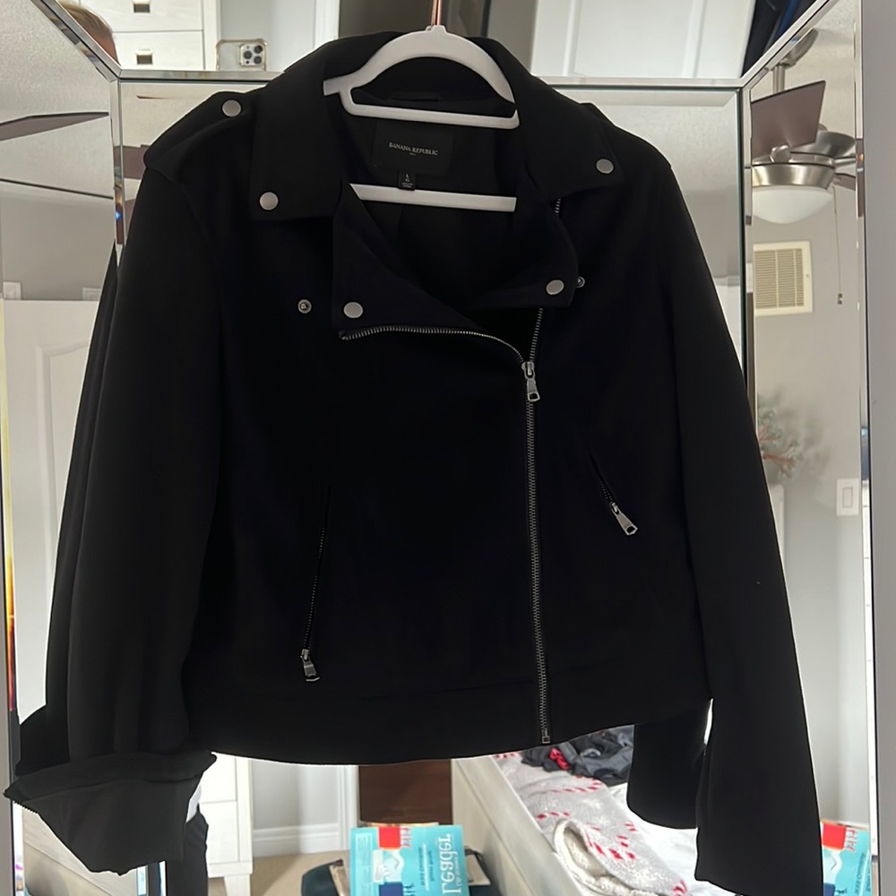 Banana Republic Suede Moto Jacket Size Large
